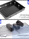 Portable Charcoal BBQ Grill, Small Folding Barbecue Grill with Handles, Compact Outdoor Cooker for Camping, Picnic, Garden, Terrace, Travel - Image 5